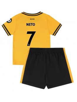 Wolves Pedro Neto #7 Heimtrikotsatz für Kinder 2024-25 Kurzarm (+ Kurze Hosen)